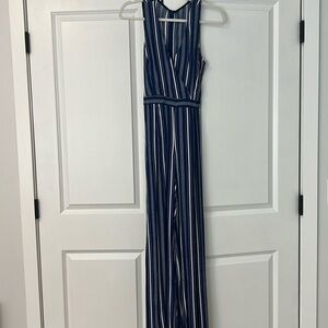 Lulus’s wide leg striped jumpsuit
